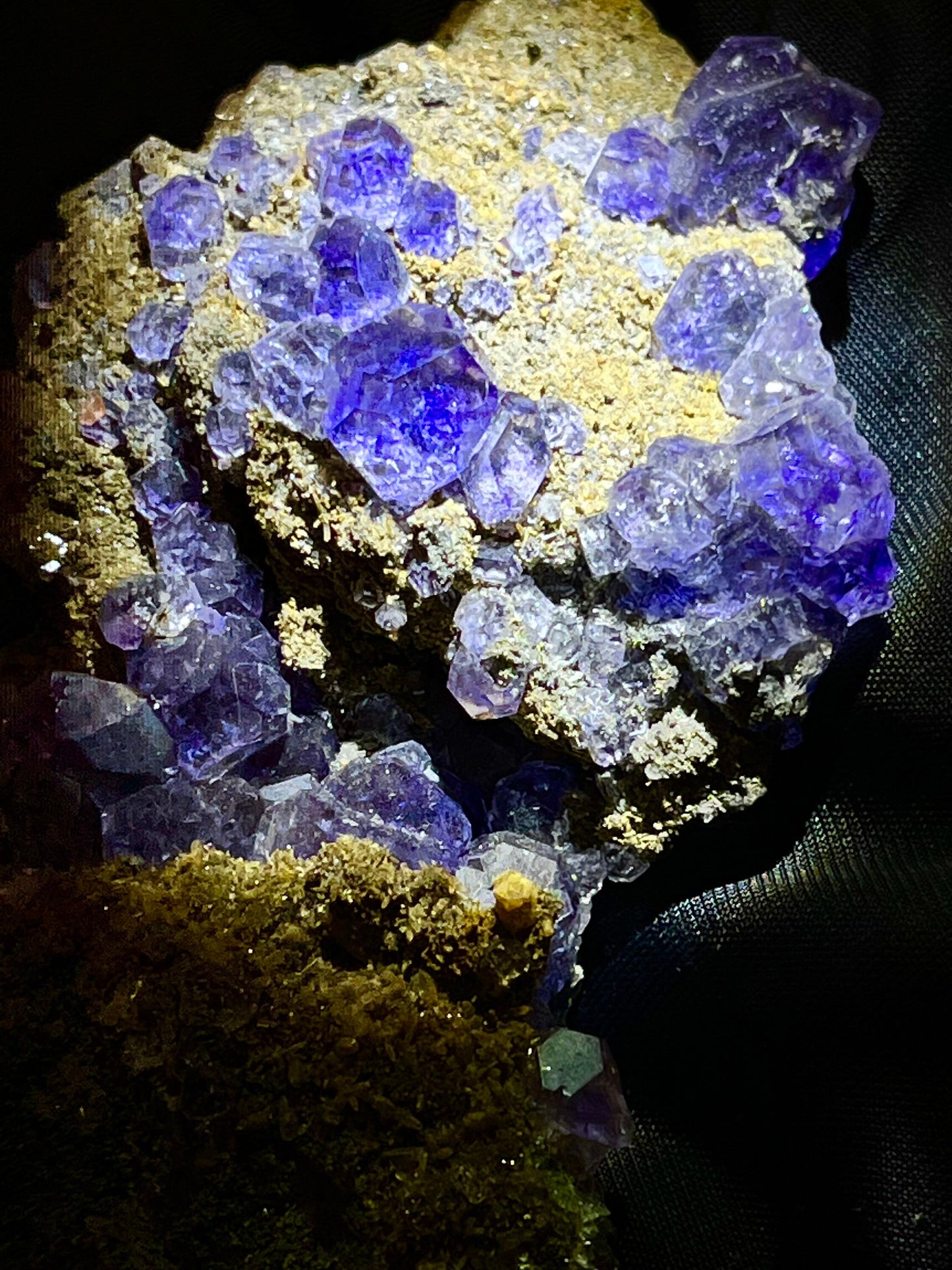 RARE Specimen ~ Deep Purple Blue Tanzanite Fluorite Crystal Cluster ~ Natural Crystal ~ Raw Mineral Collectors ~ Fujin China TZ4