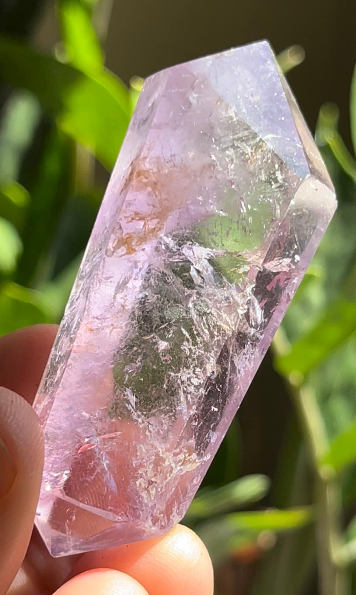 Rainbows! AA+ Gem Grade Clear Amethyst DT Crystal Point Tower  Natural Polished Minerals Crystals ~ Crystal Gem