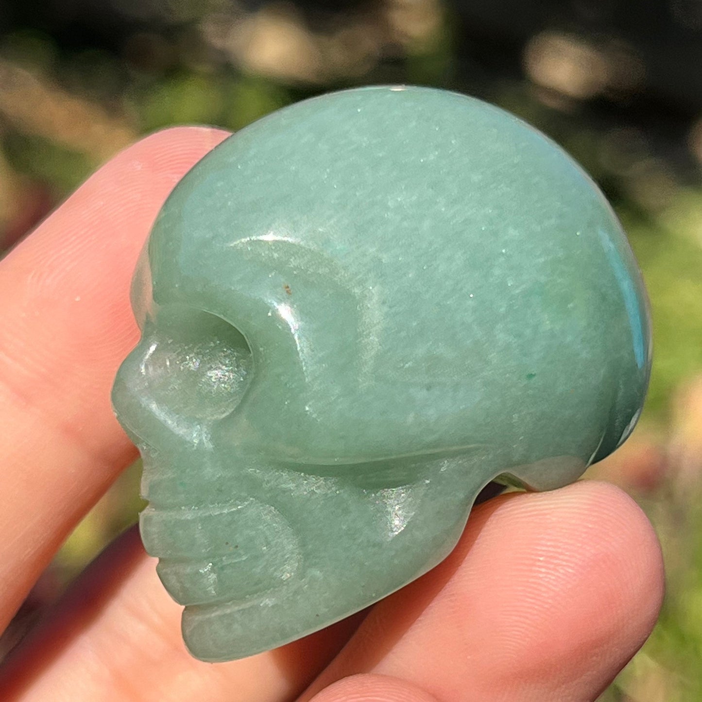 2” Crystal Mini Skull Polished Natural Carved Stone Carved Minerals ~ Human Skull Art Carving Skulls