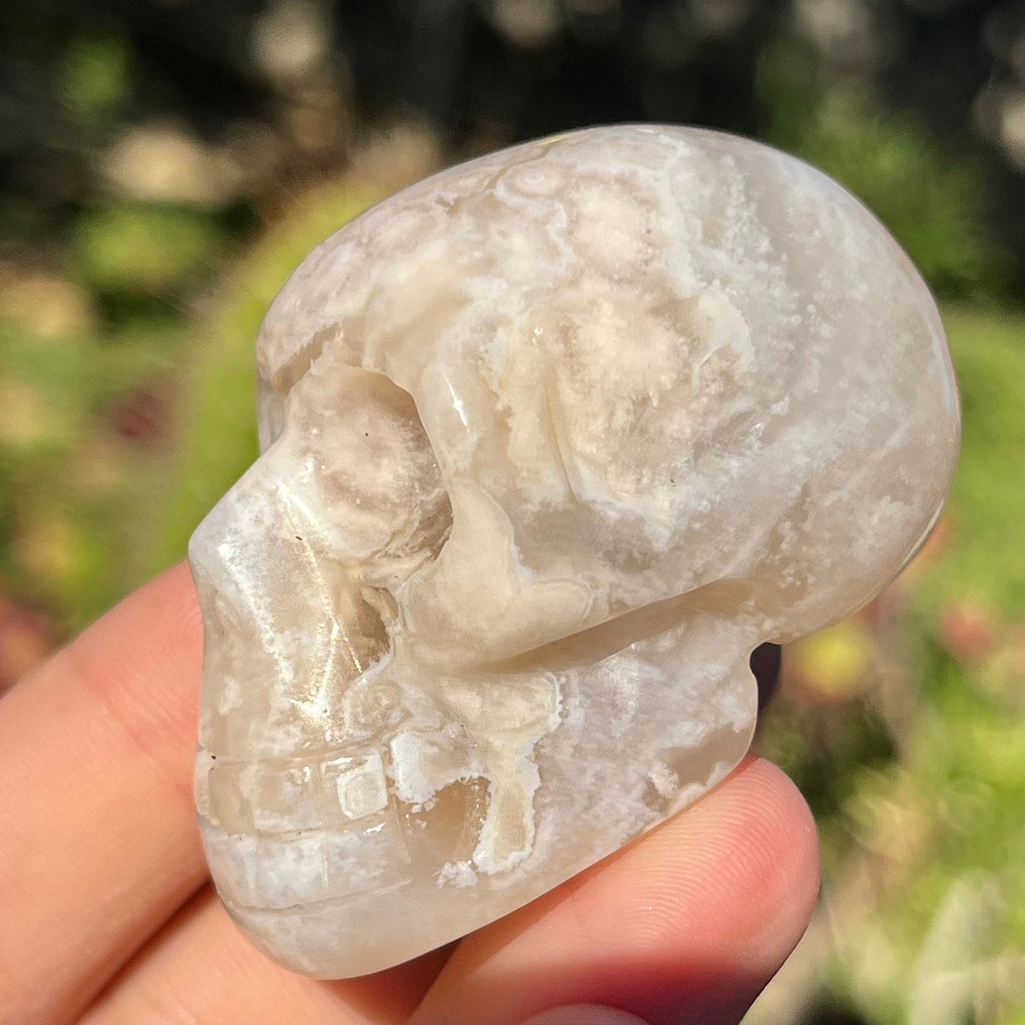 2”  Crystal Skulls ~ Crystals Natural Stone ~ Human Skull Art Carving