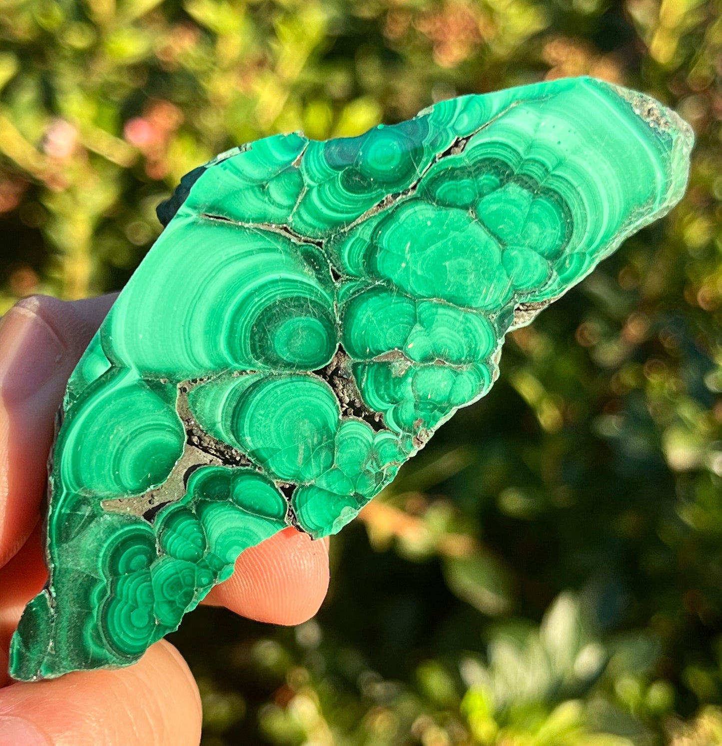 Chunky Malachite Slab Natural Raw Polished Minerals Crystals ~ Crystal Stone Carved Decor Display Crystal