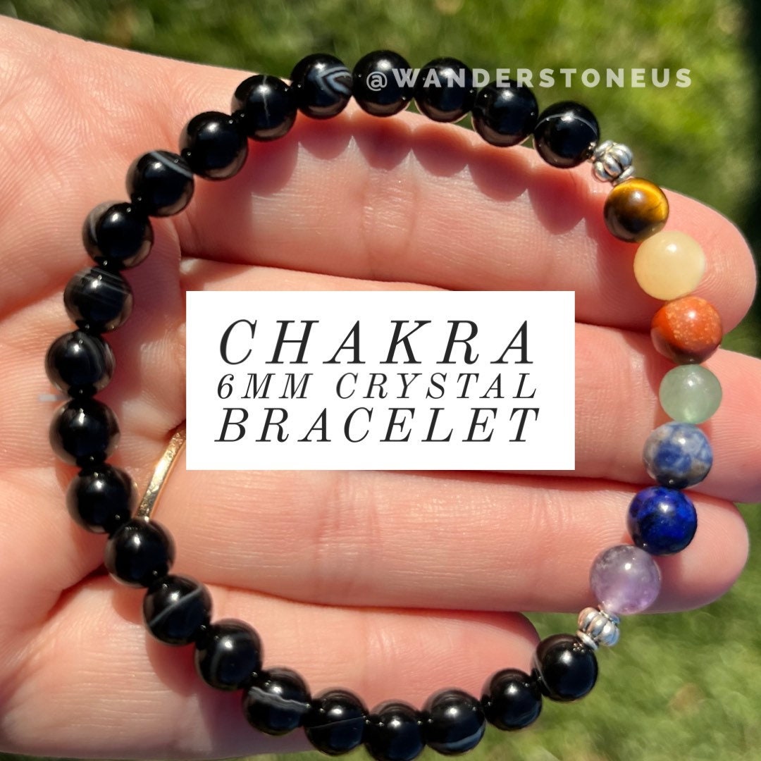Chakra Crystal Bracelet | Chakra Bracelet | Evil Eye Bracelet | Chakra Beaded Bracelet