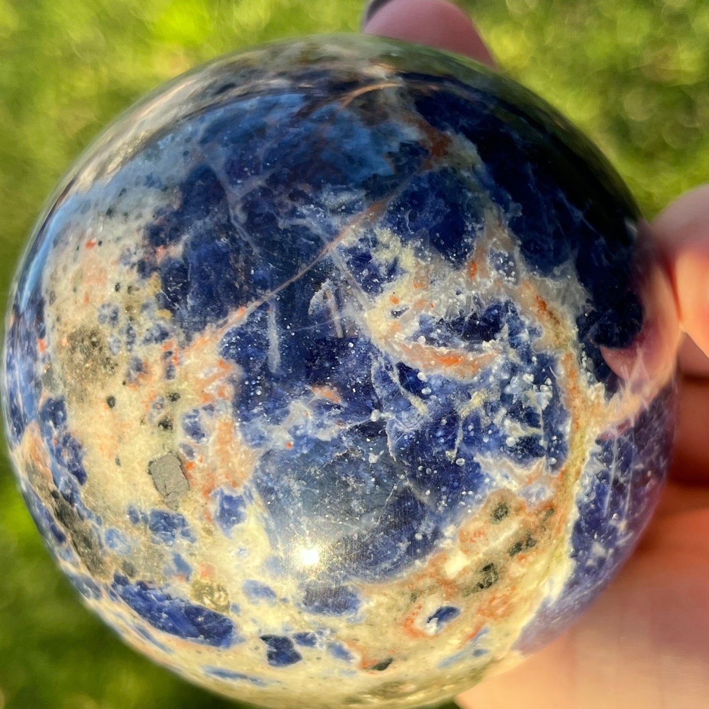 Large 70mm Sodalite Sphere | Sodalite Sphere