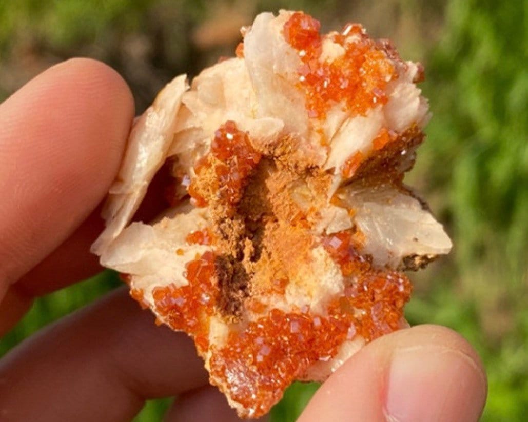 High Quality Sparkle Vanadinite Natural Stone Crystal  ~ Morocco ~ Stimulates Sexual Desires ~ VD7