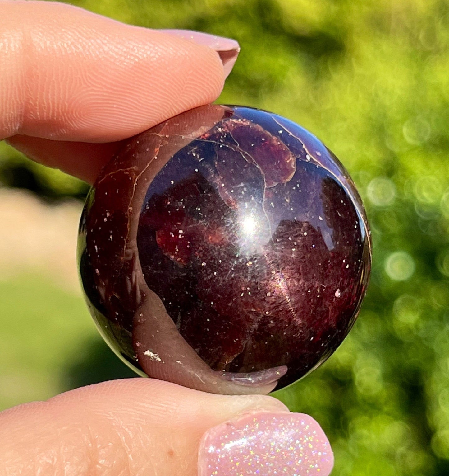 Star Garnet Sphere | Garnet Crystal Sphere