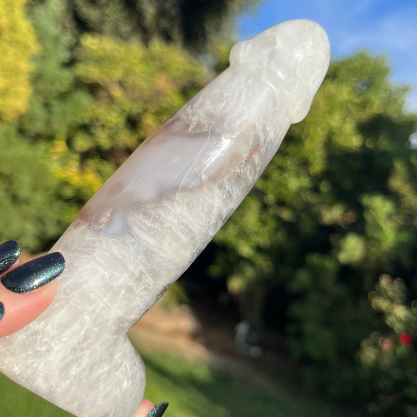 Druzy Agate Peen |  Agate Peen Crystal | Crystal Peen | Penis Art | Penis Crystal