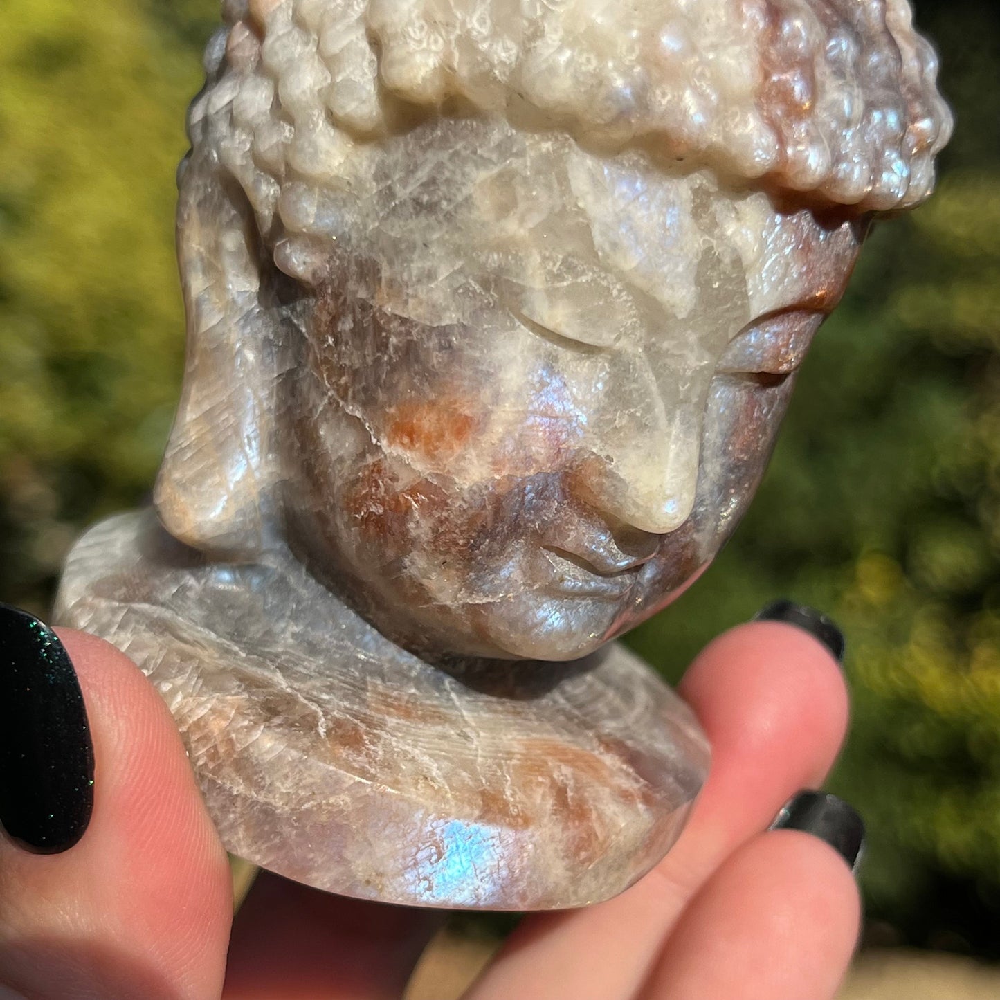 Moonstone Sunstone Buddha Crystal | Moonstone Buddha | Buddha Crystal | Buddha Figurine